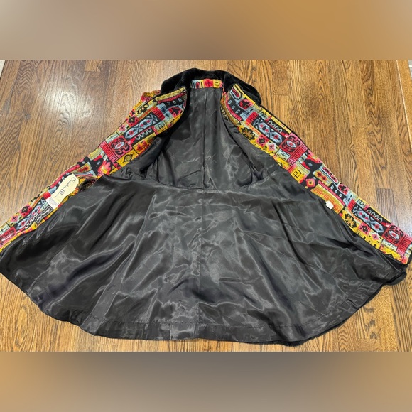 Vintage Country Pacer Tapestry Carpet Womens Coat 70s Boho Size S Flaws - Picture 6 of 12